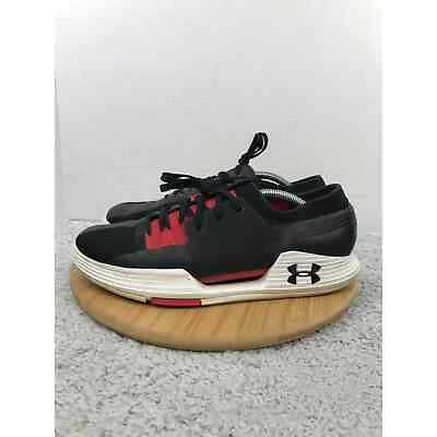 #ad Under Armour Speedform Amp 2.0 Black Red Athletic Running Shoes Trainer Mens 12 $57.99