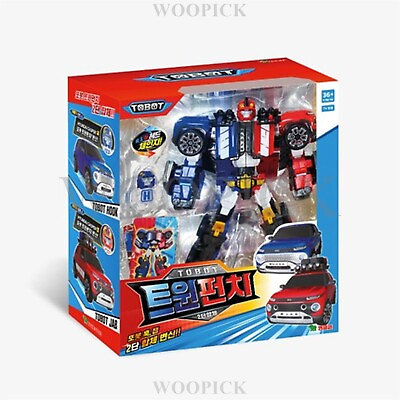 #ad TOBOT TWIN PUNCH Blue Hook Red Jab Combine Transformer Robot Figure Toy 2024 $111.95