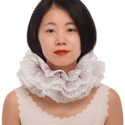#ad Elizabethan Victorian Neck Ruff Ruff Collar Neck Collar for Halloween Costume $10.99