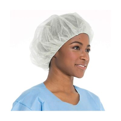 #ad Medical Nation 24quot; Hair Net Disposable Bouffant Caps CASE OF 1000 WHITE Ha... $111.98