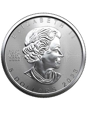 #ad 2023 $5 Silver Canadian Maple Leaf 1 oz BU $27.98