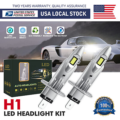 #ad Modigt H1 LED Headlight Kit 10000LM Hi Low Beam Bulb 6000K Lamp White High Power $15.99