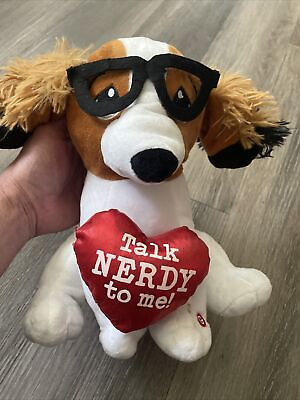 #ad Gemmy Animated Beagle Dog Talk Nerdy To Me See Video Ears Flap Sings Talk Dirty $9.97