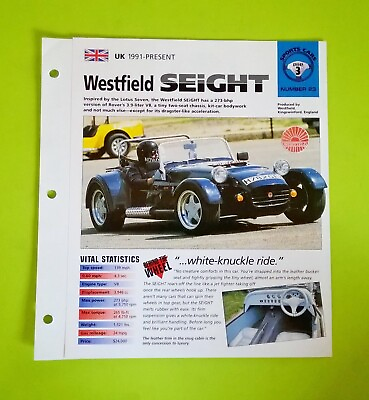 #ad Imp Westfield Seight information brochure hot cars sports car dealer specs $10.29