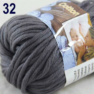 #ad Sale 1 Ballsx50g Worsted Cotton Baby Chunky Thick Blankets Hand Knitting Yarn 32 $4.49
