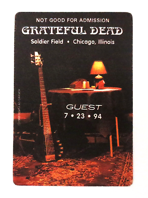 #ad Grateful Dead Backstage Pass Bass Guitar Phil Lesh Chicago IL 7 23 94 7 23 1994 $159.99