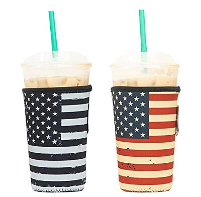 #ad Baxendale Iced Coffee Sleeve For Medium Sized Cups 2 Pack Neoprene Iced Coffee S $19.94