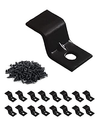 #ad Table Top Fasteners Z Clips for Table Tops 20 Packs Black.Multipurpose Great $12.68