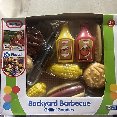 #ad Little Tikes Backyard Barbeque 26 Piece Plastic Play Food Toys Pretend Play Set $30.00