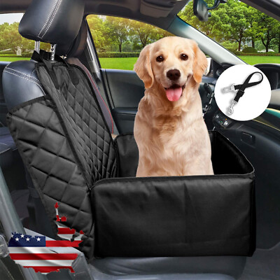 #ad Pet Car Seat Cover 2 In 1 Deluxe For Dog Cat Non Slip Backing Waterproof Black $25.99
