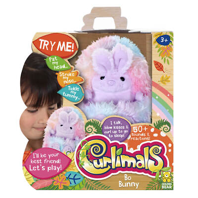 #ad Curlimals Interactive Soft Toy: #x27;Bo the Bunny#x27; 14cm height AU $42.45