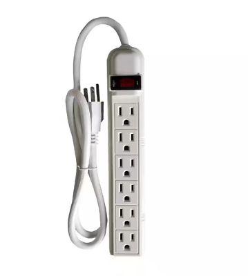 #ad 6 Outlet Power Strip with 3 ft. Cord 1 Pack YLPT 2M A112 $5.00