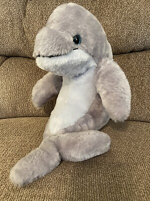 #ad Lot Of 3 Plush Animals Sea Lion Dolphin Shark Curto Toys Eco Nation Petting Zoo $1.99