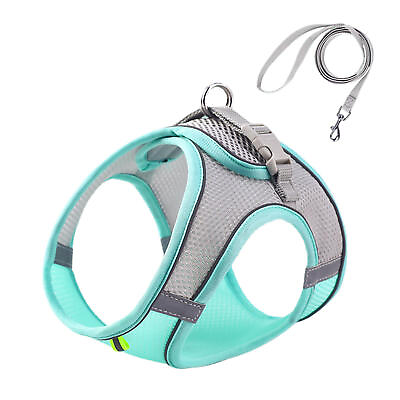 #ad Reflective Dog Harness Nylon No Pull Pet Collars Rope Vest Puppy Cat Breathable $12.11