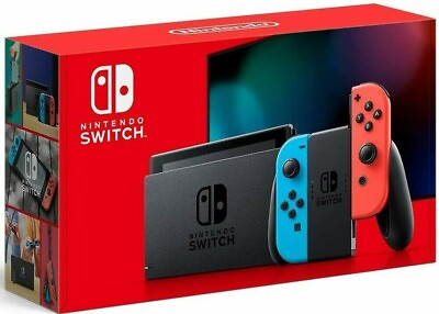 #ad NEW Nintendo Switch Red Blue Joy Cons 32GB V2 Gaming Console Fast Shipping ✈️ $259.99