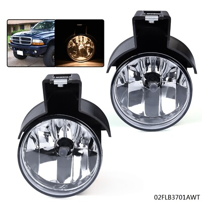 #ad Fit For Dodge Durango Dakota Pickup Front Bumper Lamp Pair Fog Driving Lights US $17.85
