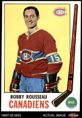 #ad 1969 Topps #9 Bobby Rousseau Canadiens 4 VG EX H69T 05 2632 $5.50