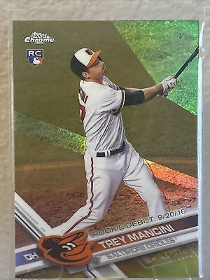 #ad 2017 Chrome Update Target Exclusive Gold Refractor 50 Trey Mancini Rookie RC $18.00