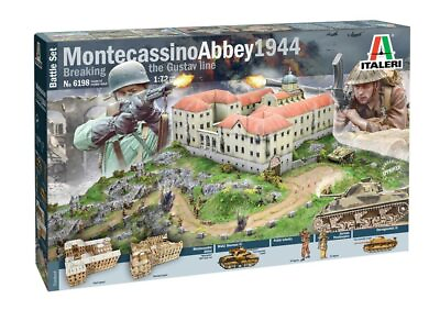 #ad Italeri 6198 Monte Cassino 1944 Gustav Line Battle Set 1:72 Plastic Model Kit $132.60