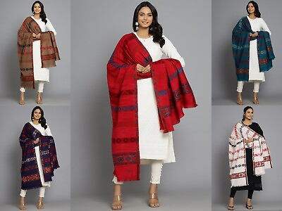#ad Womens Mens 100% Cashmere Indian Oversized Blanket Wool Scarf Shawl Wrap Throw $39.99