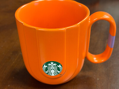 #ad 2023 Starbucks Mug Ceramic Autumn Europe Pumpkin Orange Purple Halloween 12oz $39.95