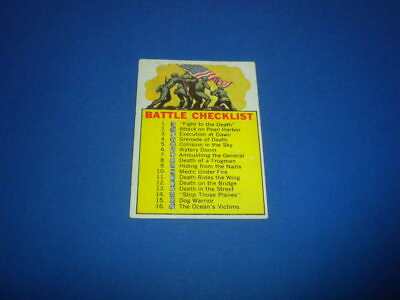 #ad BATTLE CARDS #66 Topps T.C.G. 1965 Printed in U.S.A. $27.00