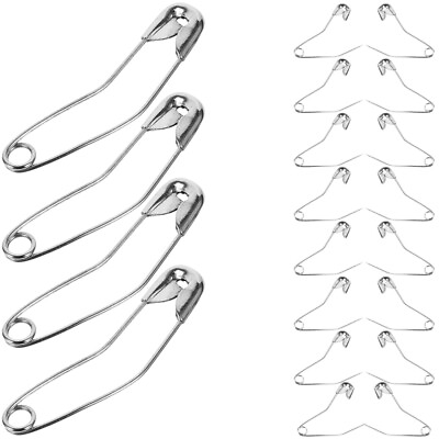 #ad 200 Pcs Clothes Safety Pin Bend Bent Sewing Pins Tapestry Tool $13.55