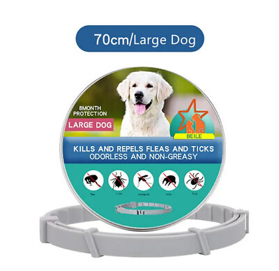 #ad Dog Anti Flea And Ticks Cats Collar Pet 8Month Protection Retractable Pet Collar $16.98
