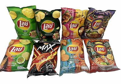 #ad Lay#x27;s Lot Of 8 Exotic Potato Chip From Around The World Imported From China $23.96