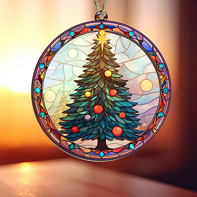 #ad Christmas Tree Suncatcher Ornament TPT1258TDH $22.99