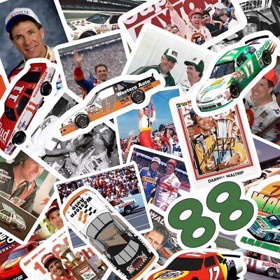 #ad Darrell Waltrip NASCAR 40 Piece Sticker Set $11.99