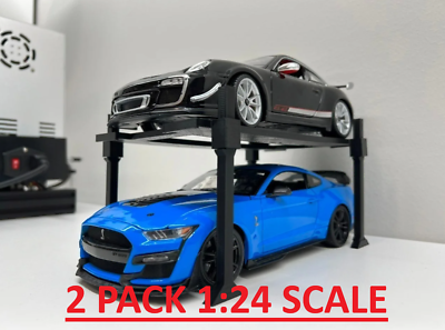 #ad 2x Car Lift 1:24 Scale Diecast Model Display Stand Choose Your Color $21.99