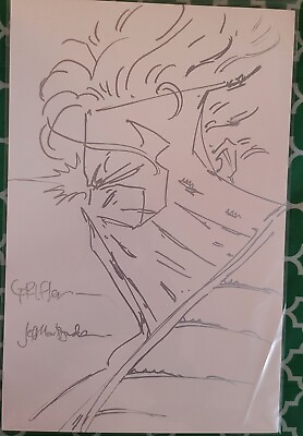 #ad 90#x27;s Jeff Matsuda original signed sketch of Grifter $49.99