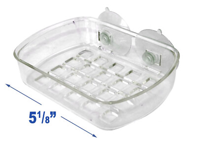 #ad Soap Dish Holder Suction Wall Holder Bathroom Shower Cup Sponge Dish Basket Tray $8.09