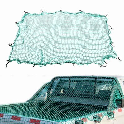 #ad Cargo Net for Pickup Truck Bed Trailer Netting Mesh with Flexible Rope amp; Hooks $19.99