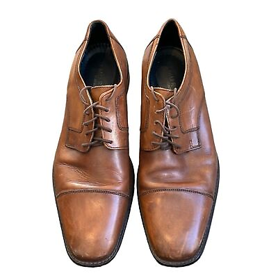 #ad J. Murphy by Johnston Murphy Brown Cap Toe Mens Dress Shoes—Size 12M $25.99