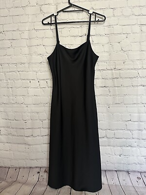 #ad Miss Selfridge Women#x27;s Dress Size 8 Black Slip Strappy GBP 8.00