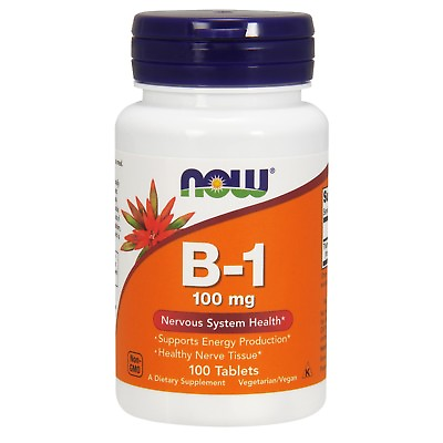 #ad NOW Foods Vitamin B 1 100 mg 100 Tablets $6.89