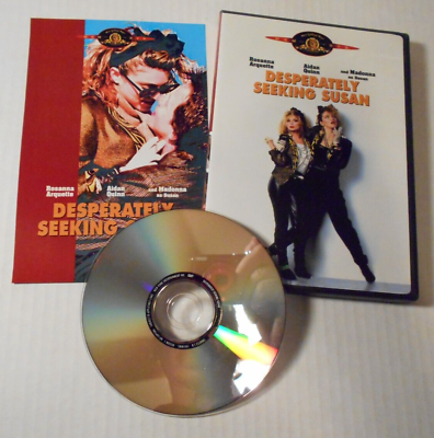 #ad Desperately Seeking Susan OOP DVD Rare Insert Madonna Rosanna Arquette 1985 $13.99