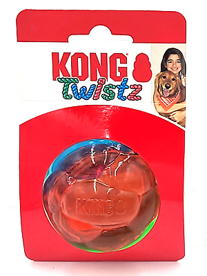 #ad KONG Twistz Ball MEDIUM Bouncy Floating Durable Dog Fetch Toy 2.5quot; $11.89