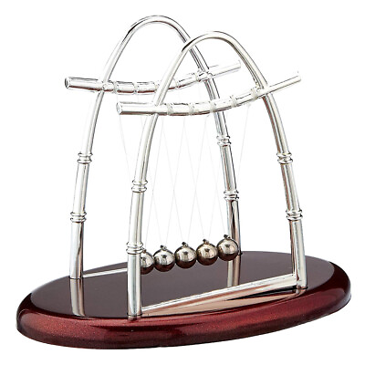 #ad Oval Newton#x27;s Cradle Balancing Balls Toy Home Deck Decor Physics Learning Tool $11.62