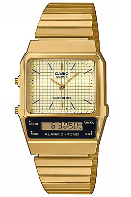 #ad CASIO STANDARD limited model AQ 800EG 9A Gold ana digi Men#x27;s Watch New in Box $68.50