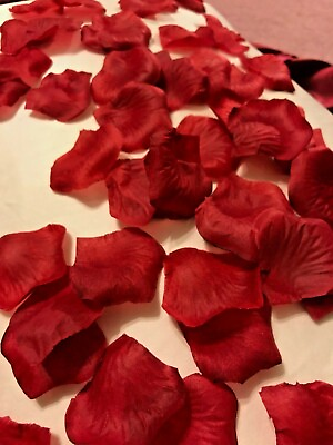 #ad 100 pcs wine red petals wedding party Valentine#x27;s Day USA seller $3.99