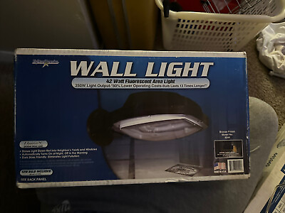 #ad NEW Lights Of American Outdoor 42 Watt Fluorescent Area Wall Light Model 9045 $38.00