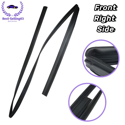 #ad For Toyota Corolla 2002 2008 Front Right Side Door Glass Channel Felt Run Balck $30.99