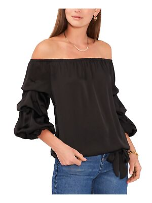 #ad #ad VINCE CAMUTO Womens Tie Lined Elasticized Balloon Sleeve Cocktail Top $12.94
