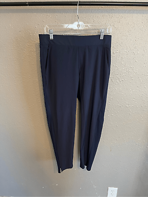 #ad Athleta Tapered Pants Size 8 Navy Blue $30.00