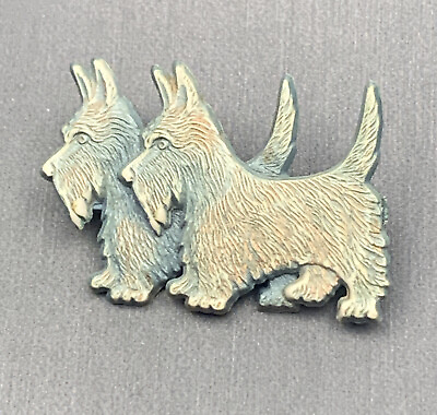 Vintage Brooch Pin Scottie Dog Dogs Celluloid Puppy Lover Gift 1.5”￼ $29.00