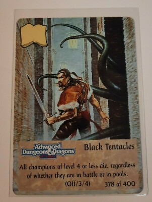 #ad TSR Spellfire CCG 1st Ed. BLACK TENTACLES Card #378 of 400 Dungeons amp; Dragons $5.95