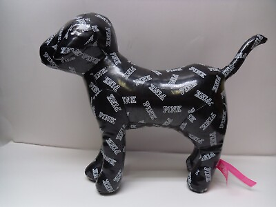 #ad Victoria#x27;s Secret Stuffed Dog PINK Black amp; White still has price tag $14.44